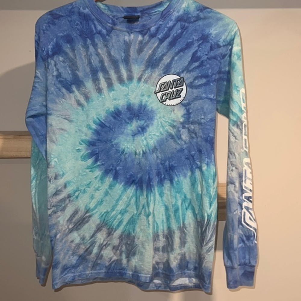 Santa Cruz tie dye long‎ sleeve t shirt